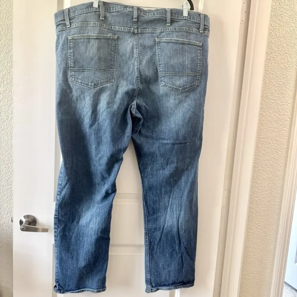 Foundry Supply Co Mens Jeans 50x32 Flex Denim Blue Straight Leg Big Tall Stretch
